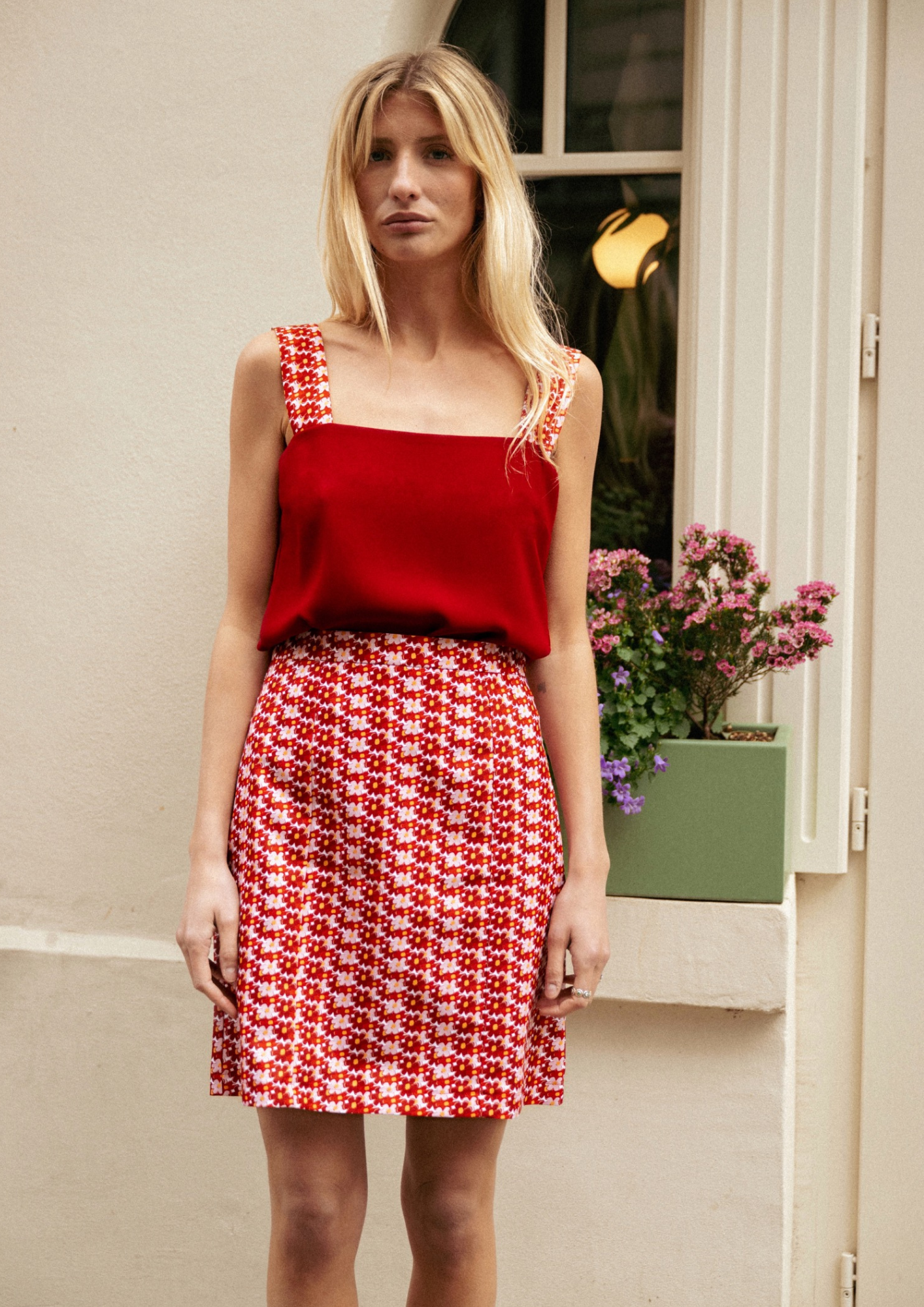 Catherine Skirt - L'Heure Dorée Print