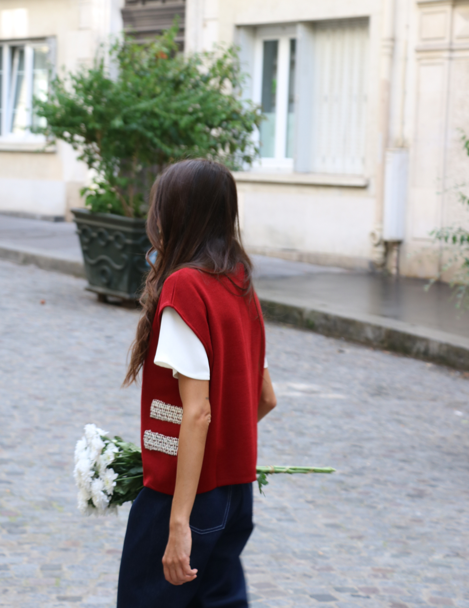 Col Roulé Sans Manches - Bordeaux