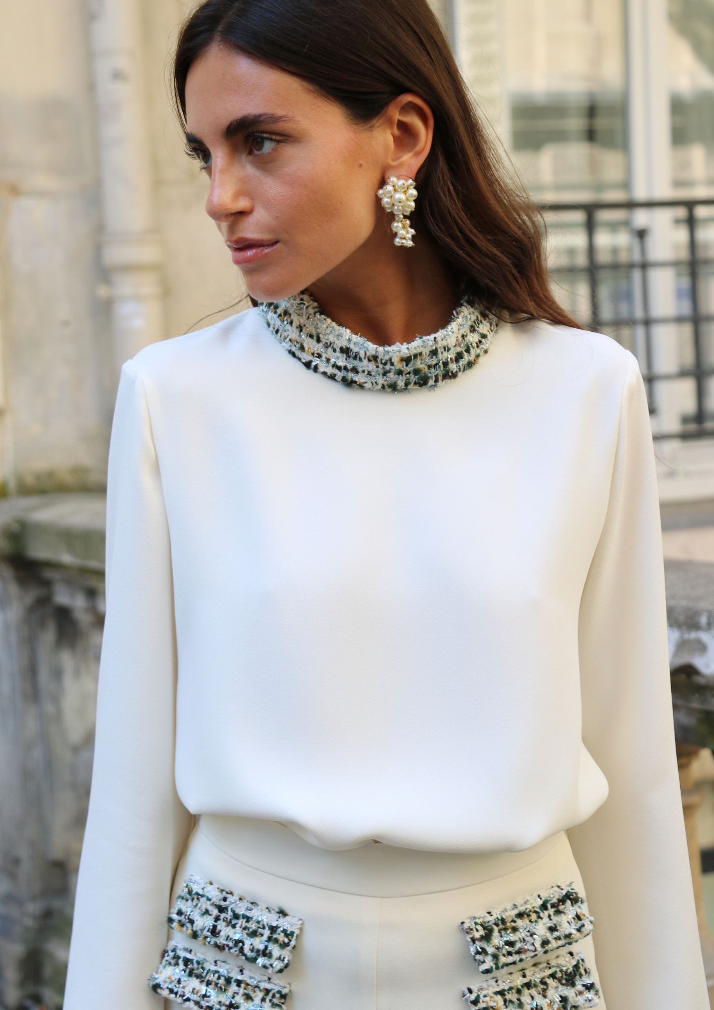 Top Odile - Ivoire