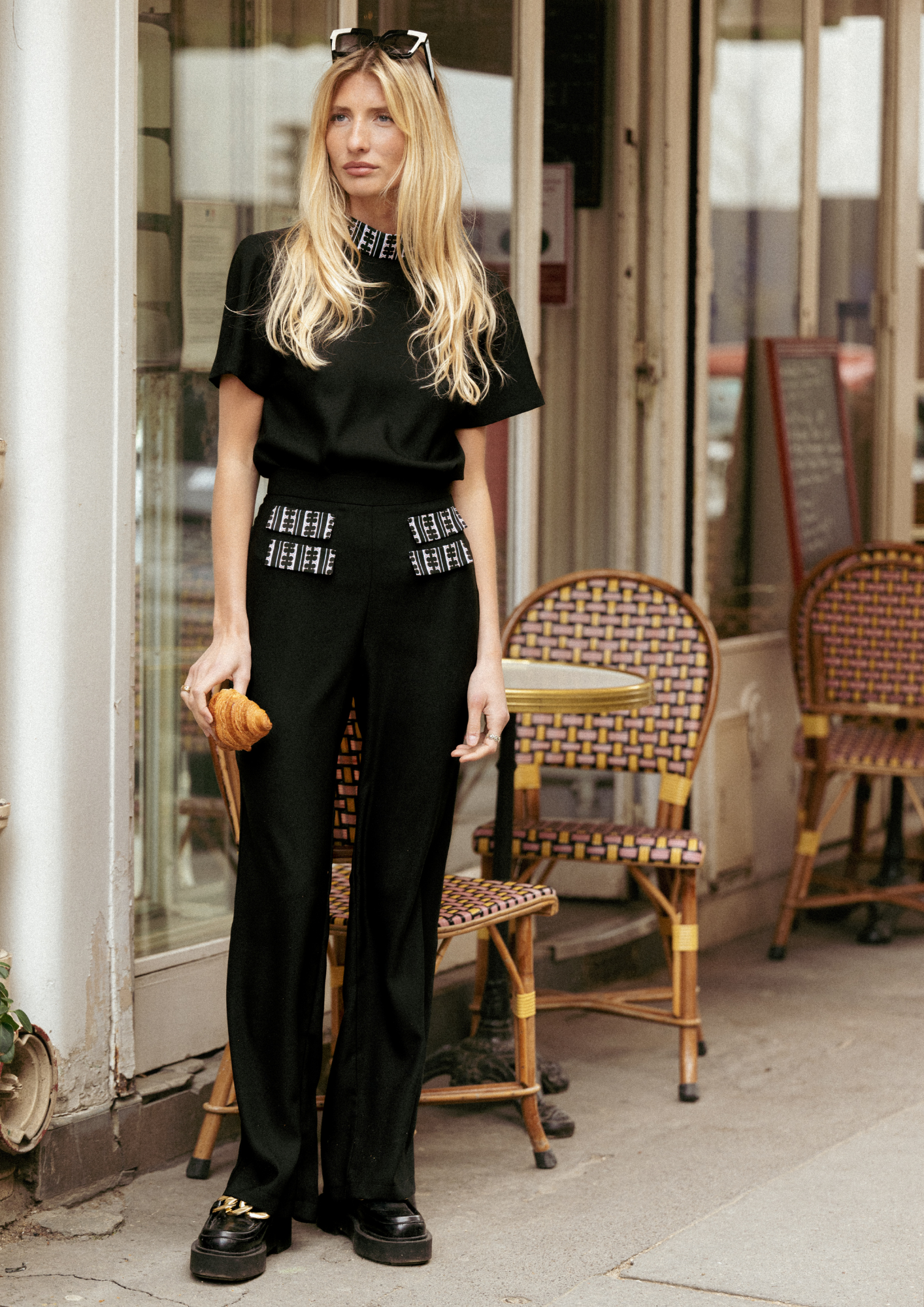 PANTALON COUTURE - POCHES PRINT