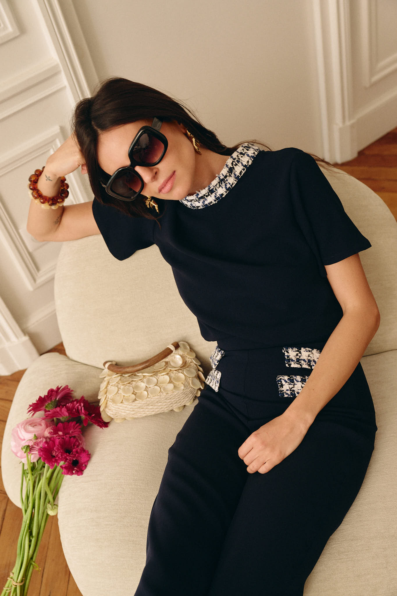 TOP PARIS - COL TWEED