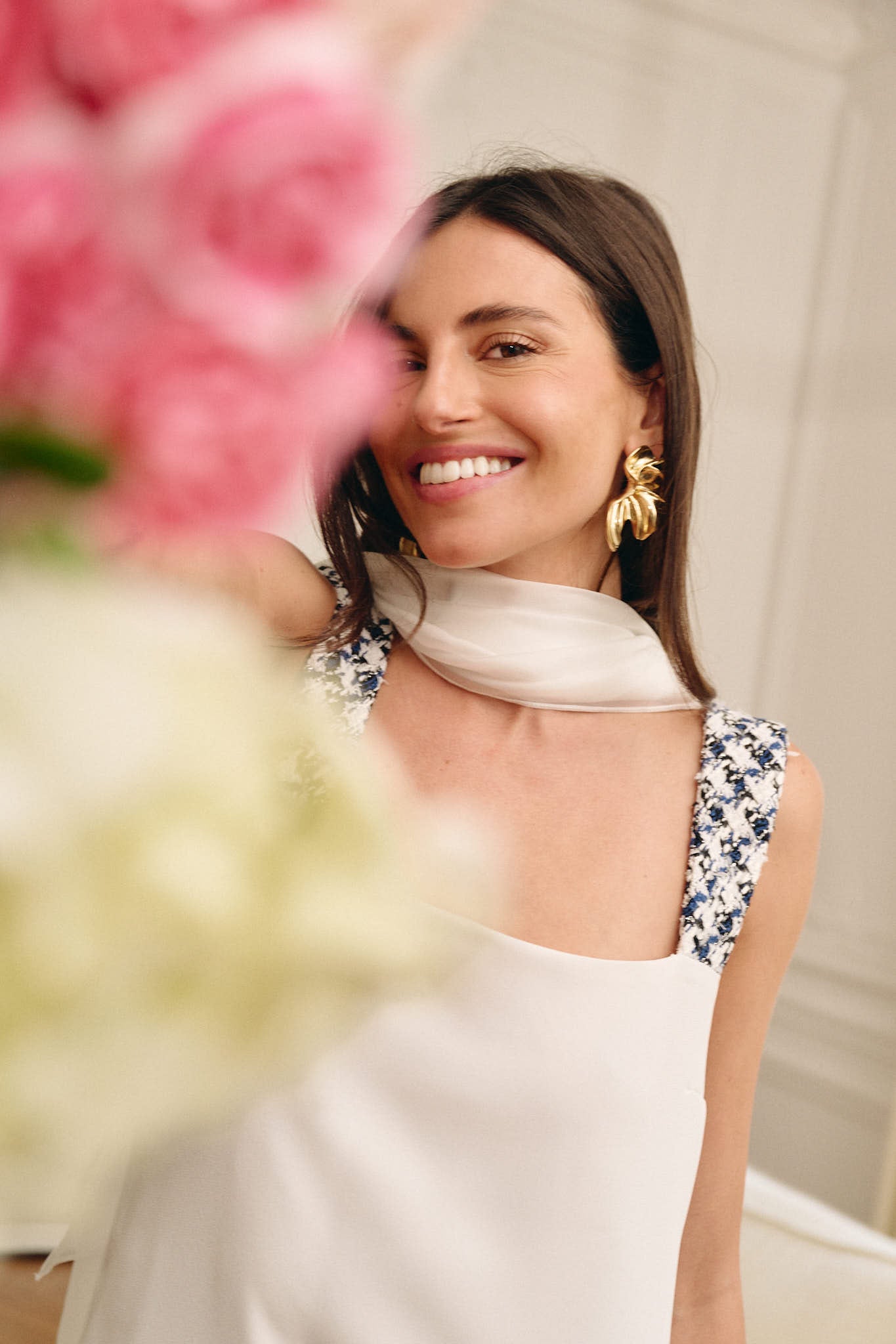 ROBE SANTORINI - IVOIRE - Bretelles & poches personnalisables