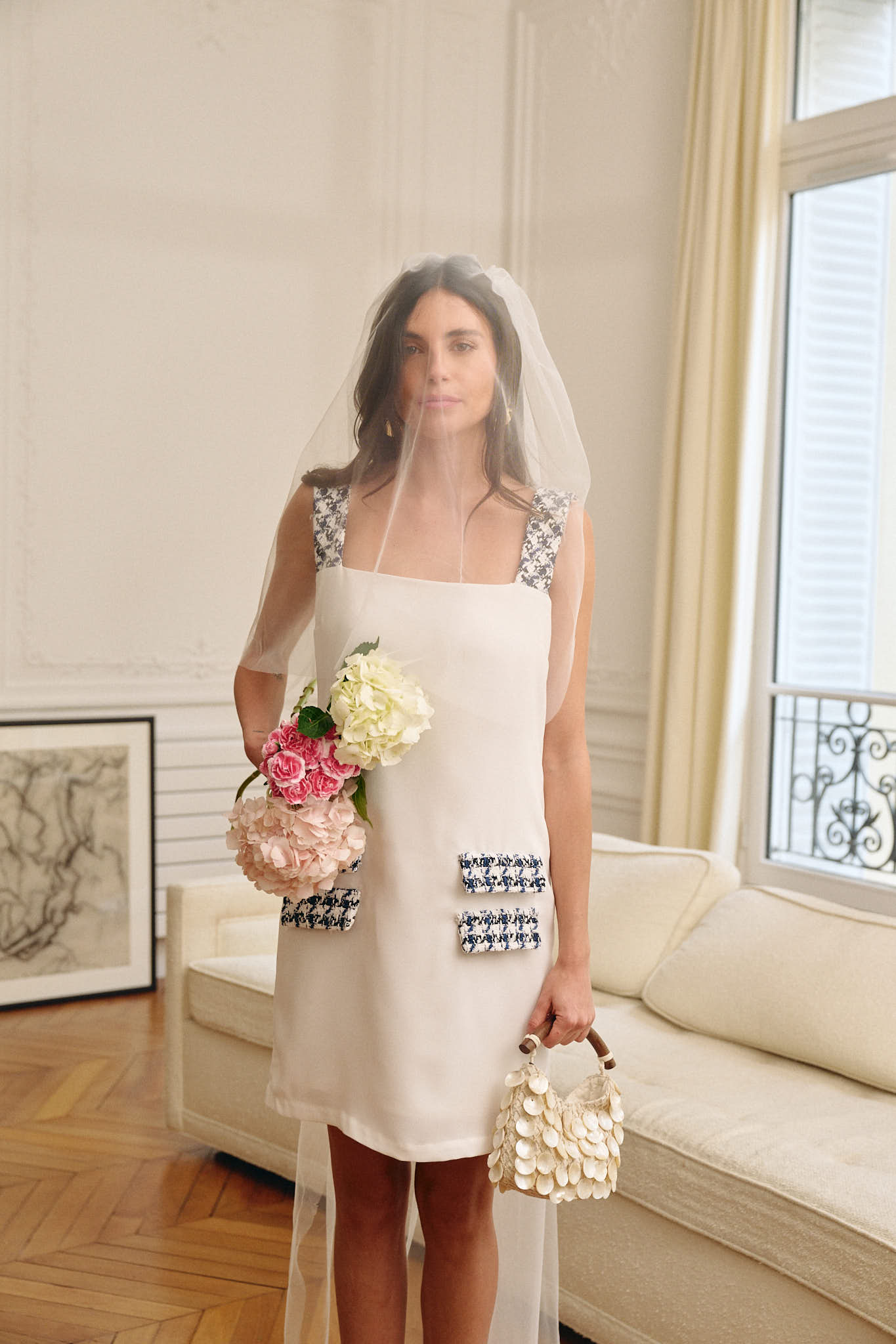 ROBE SANTORINI - IVOIRE - Bretelles & poches personnalisables