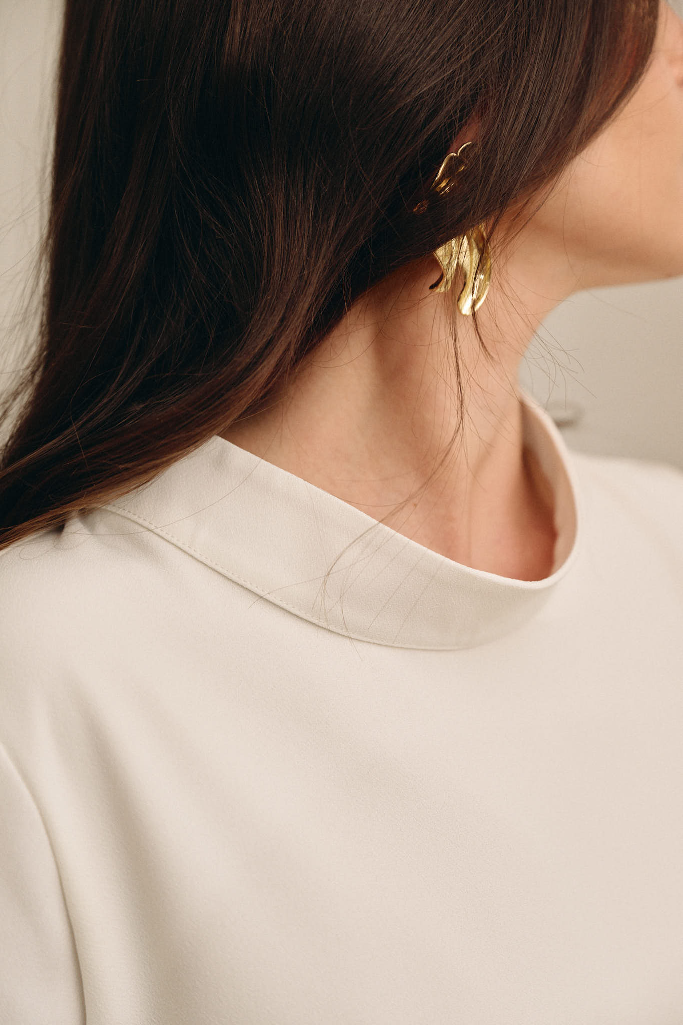 ROBE COUTURE - IVOIRE - Col & Poches personnalisables