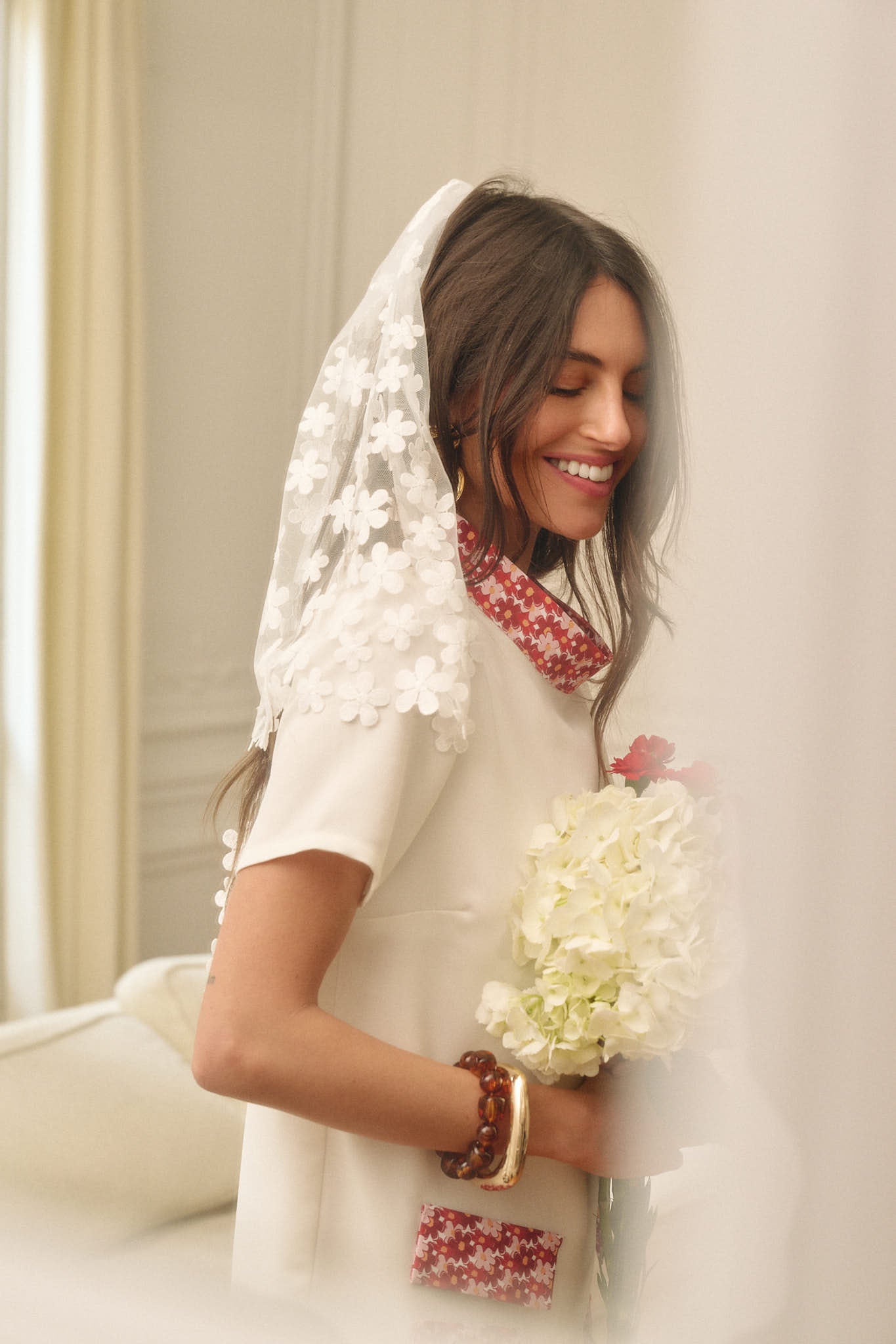 VOILE MARIAGE - FLEURS