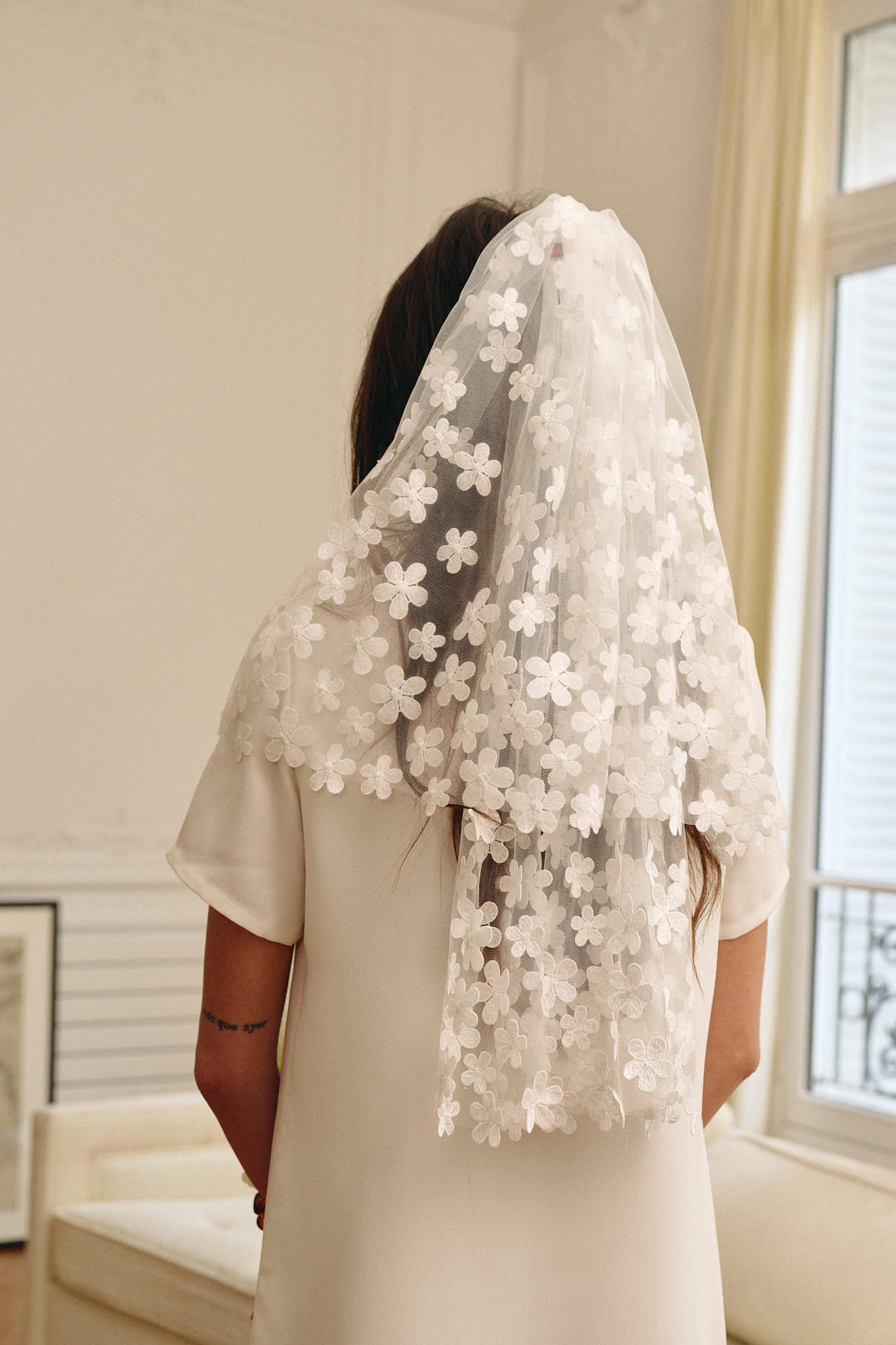 VOILE MARIAGE - FLEURS