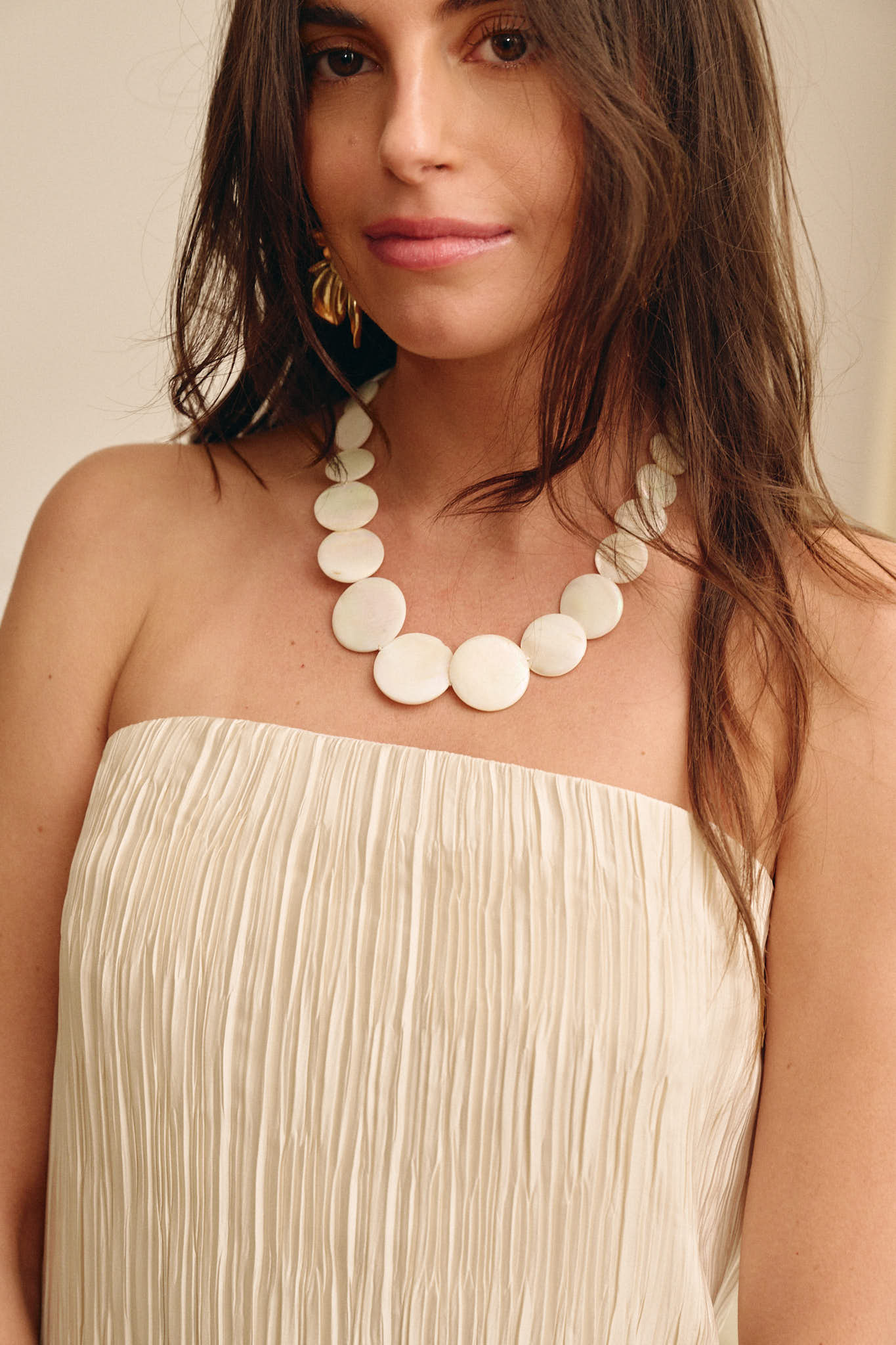 TOP BUSTIER NICOLE - IVOIRE