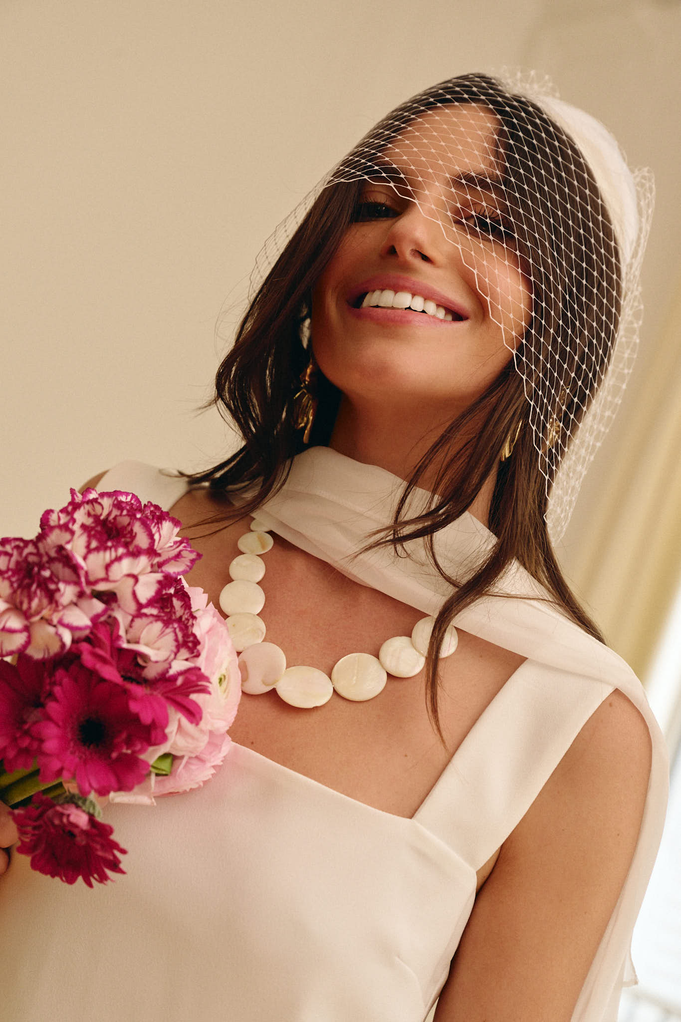 ROBE SANTORINI - IVOIRE - Bretelles & poches personnalisables