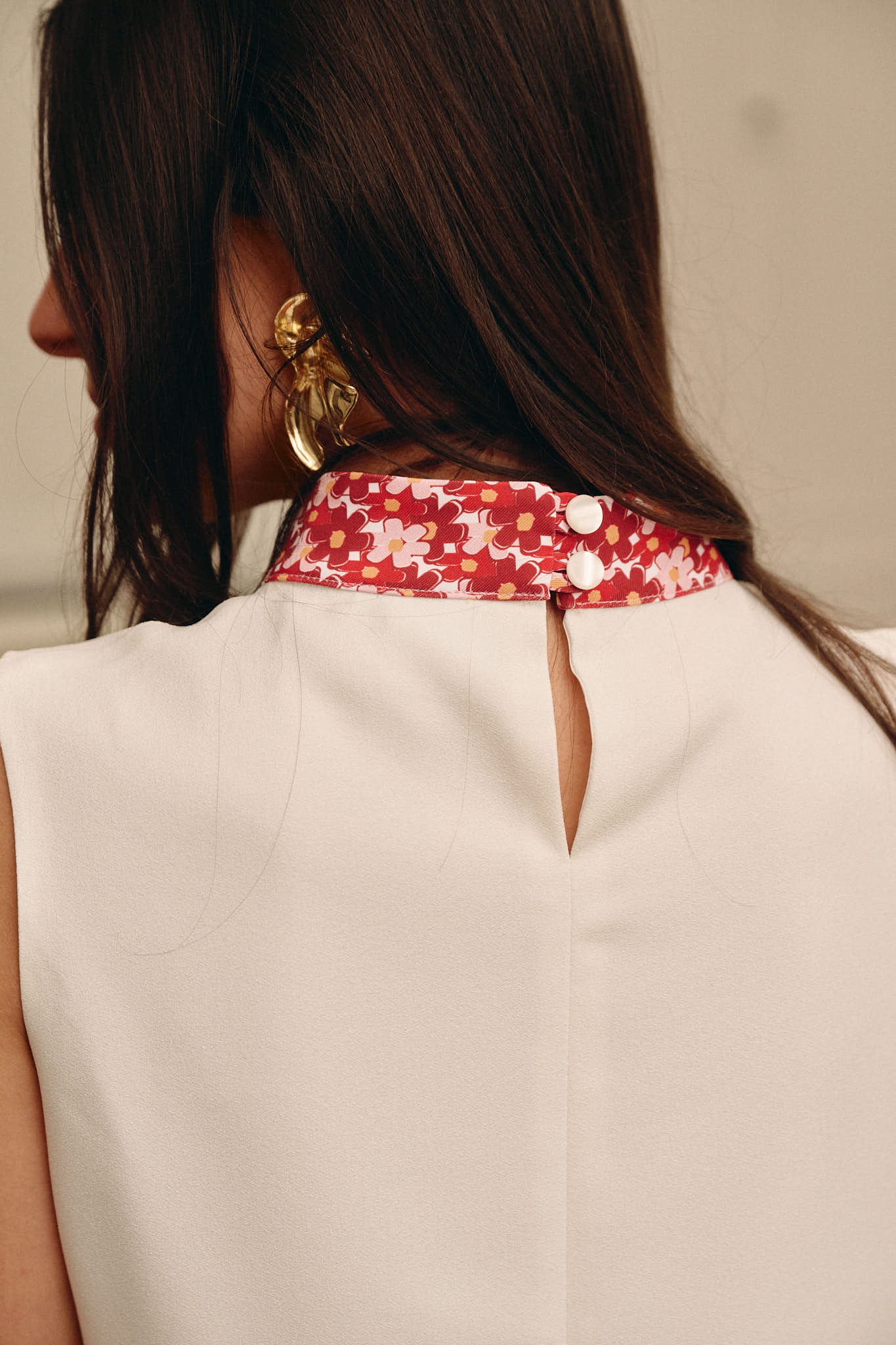 ROBE AYA - IVOIRE - Col & Poches personnalisables