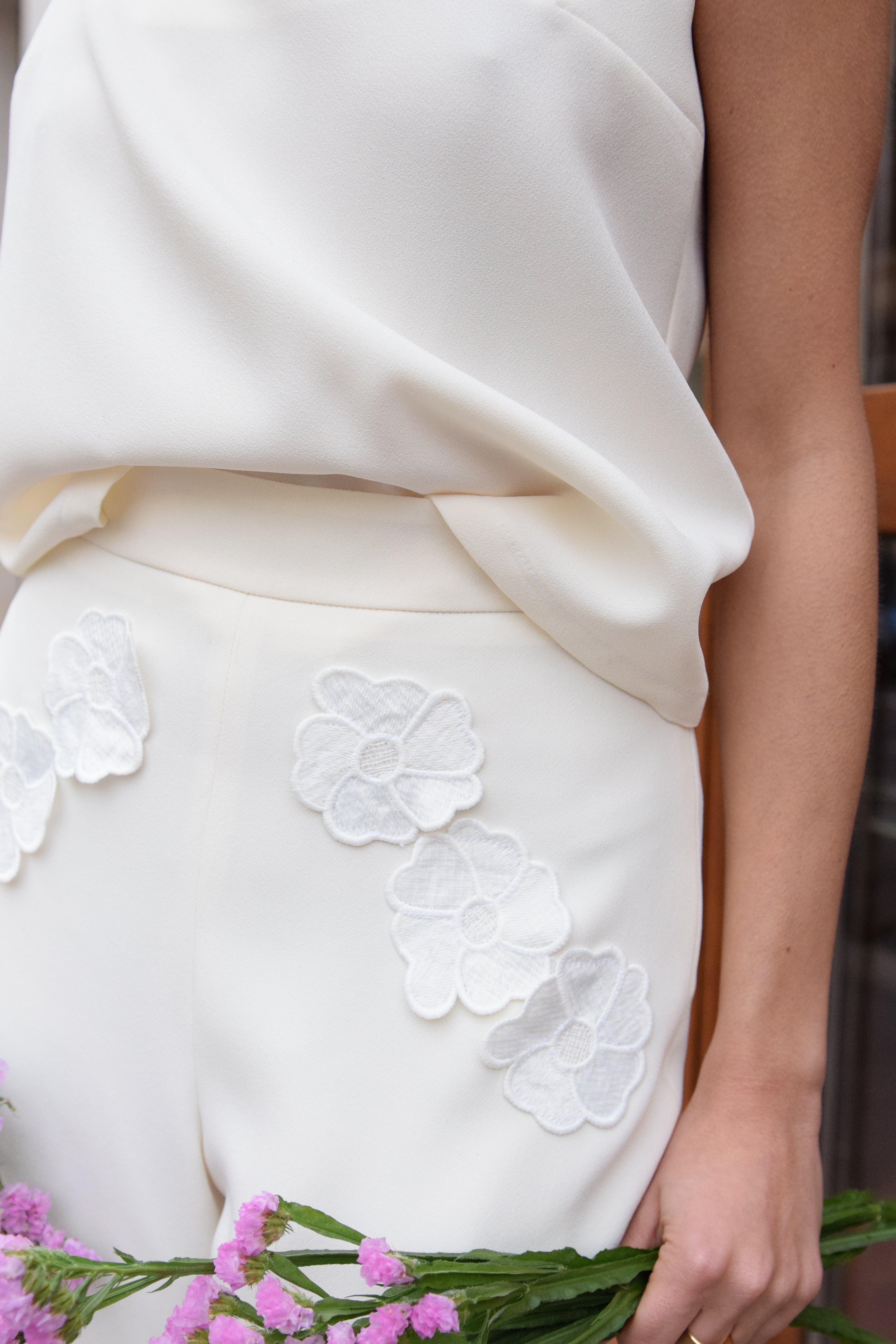 Pantalon Marguerite - Ivoire