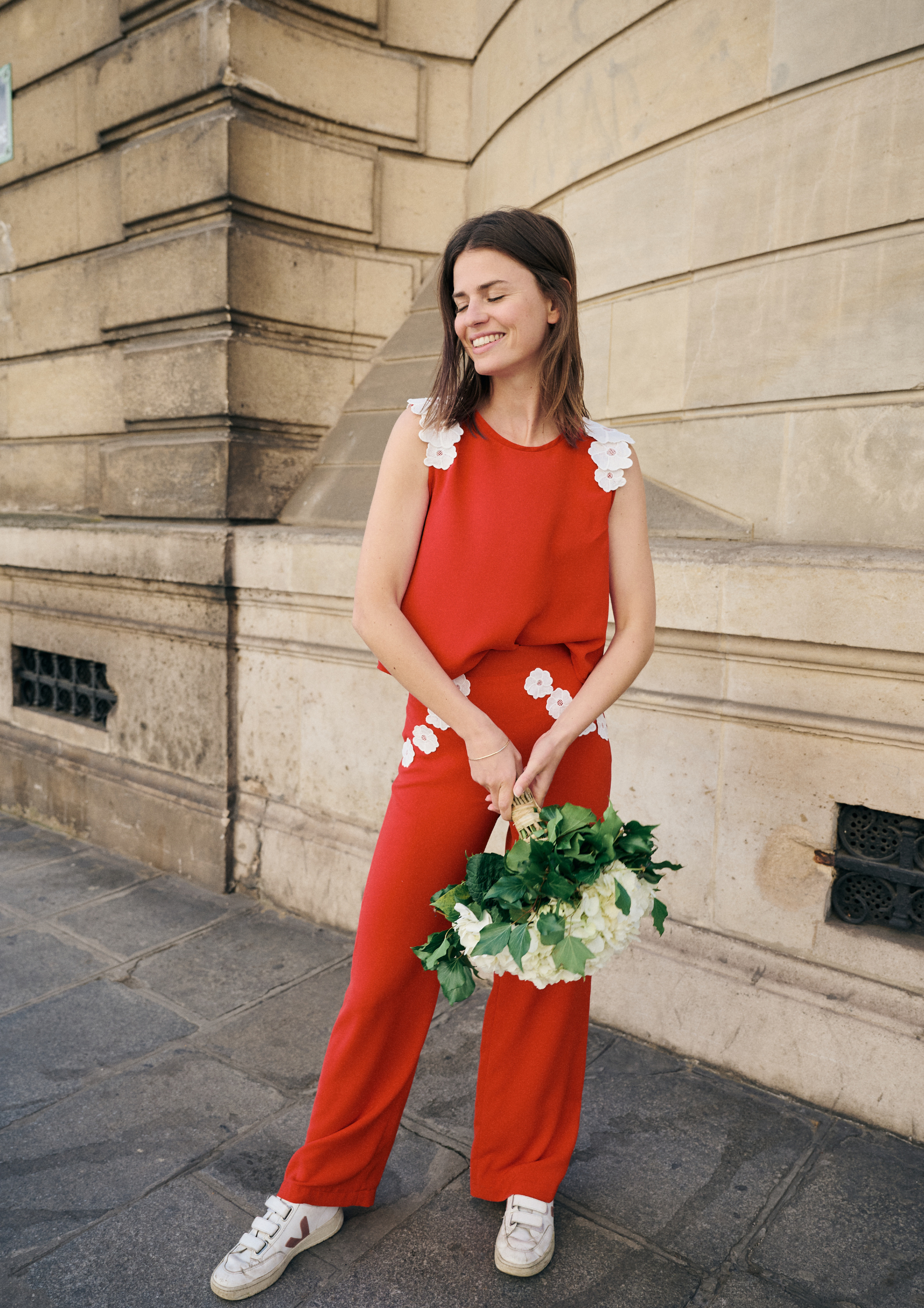 Pantalon Marguerite - Rouge