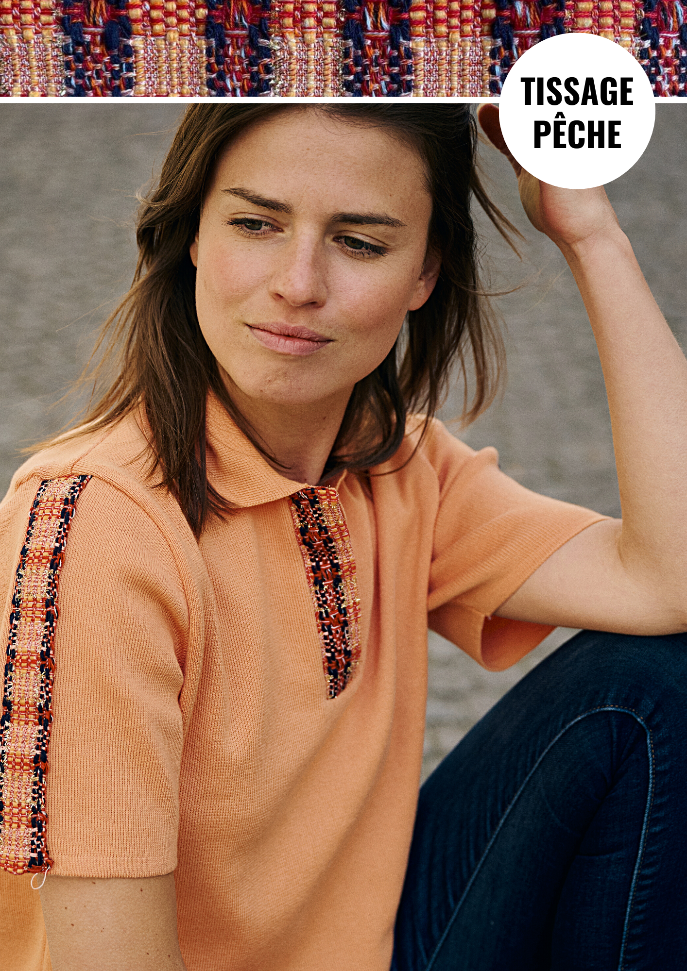 Polo orange pastel