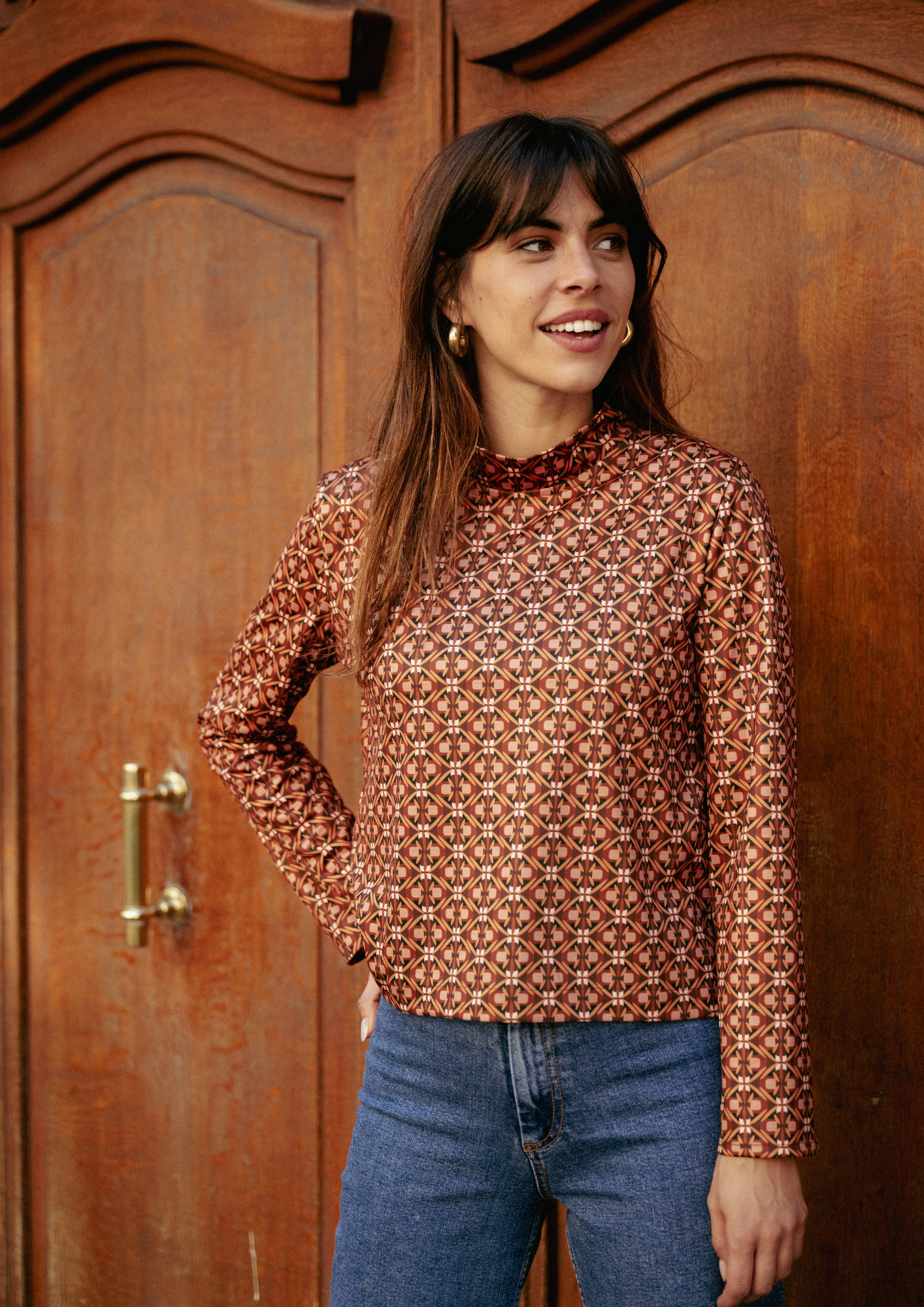 Aya Sweater - Shimmering Print