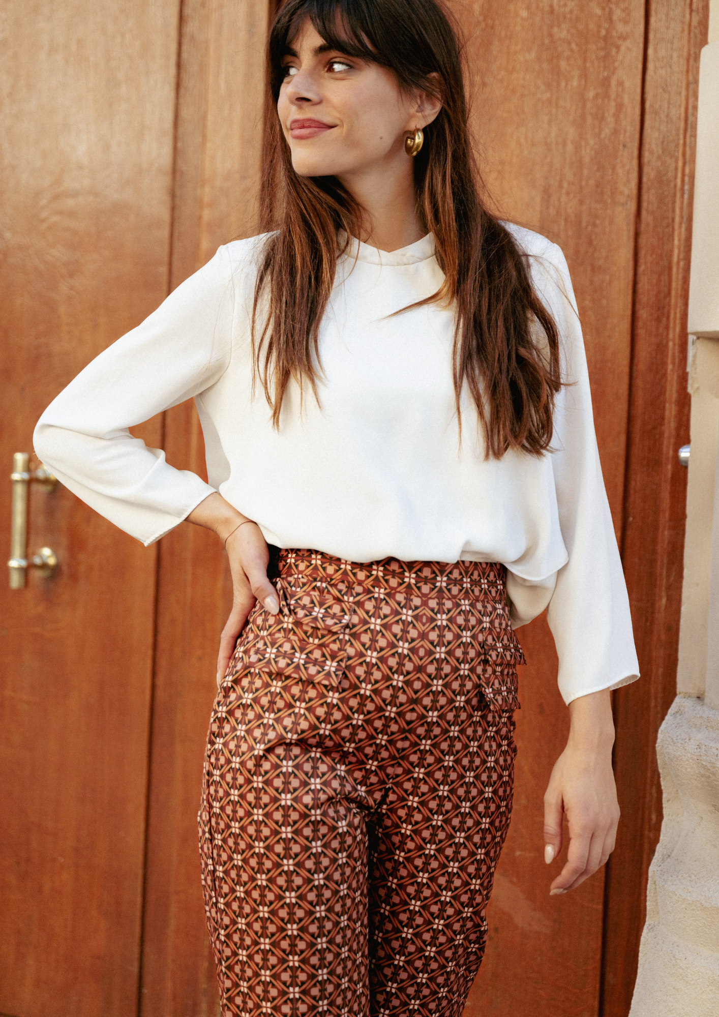 Jane Trousers - Shimmering Print 
