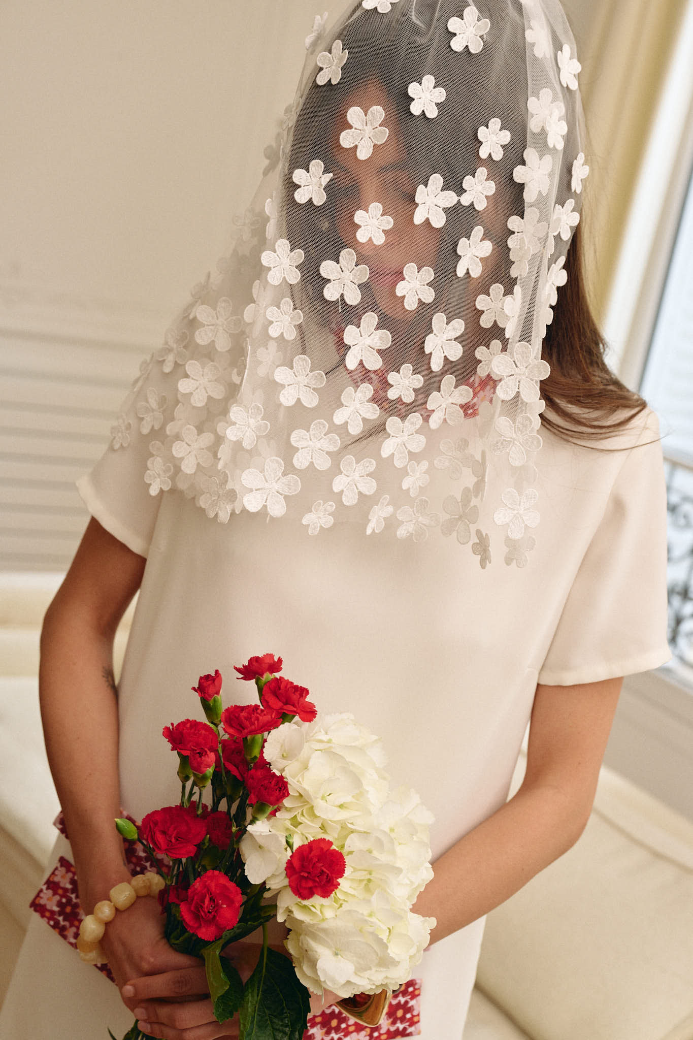 VOILE MARIAGE - FLEURS