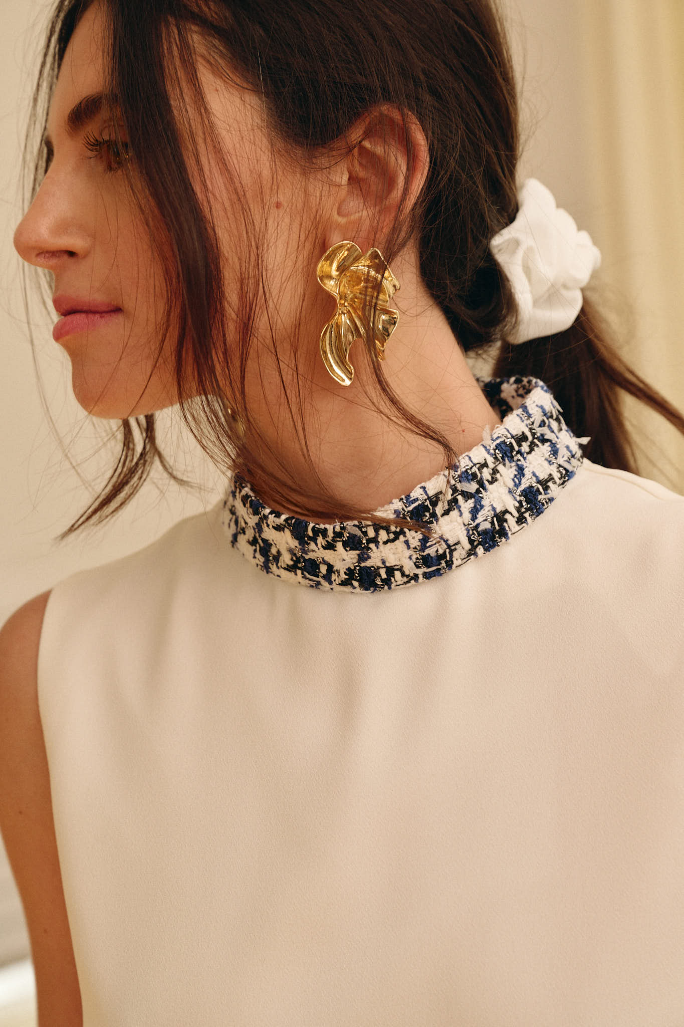 ROBE AYA - IVOIRE - Col & Poches personnalisables