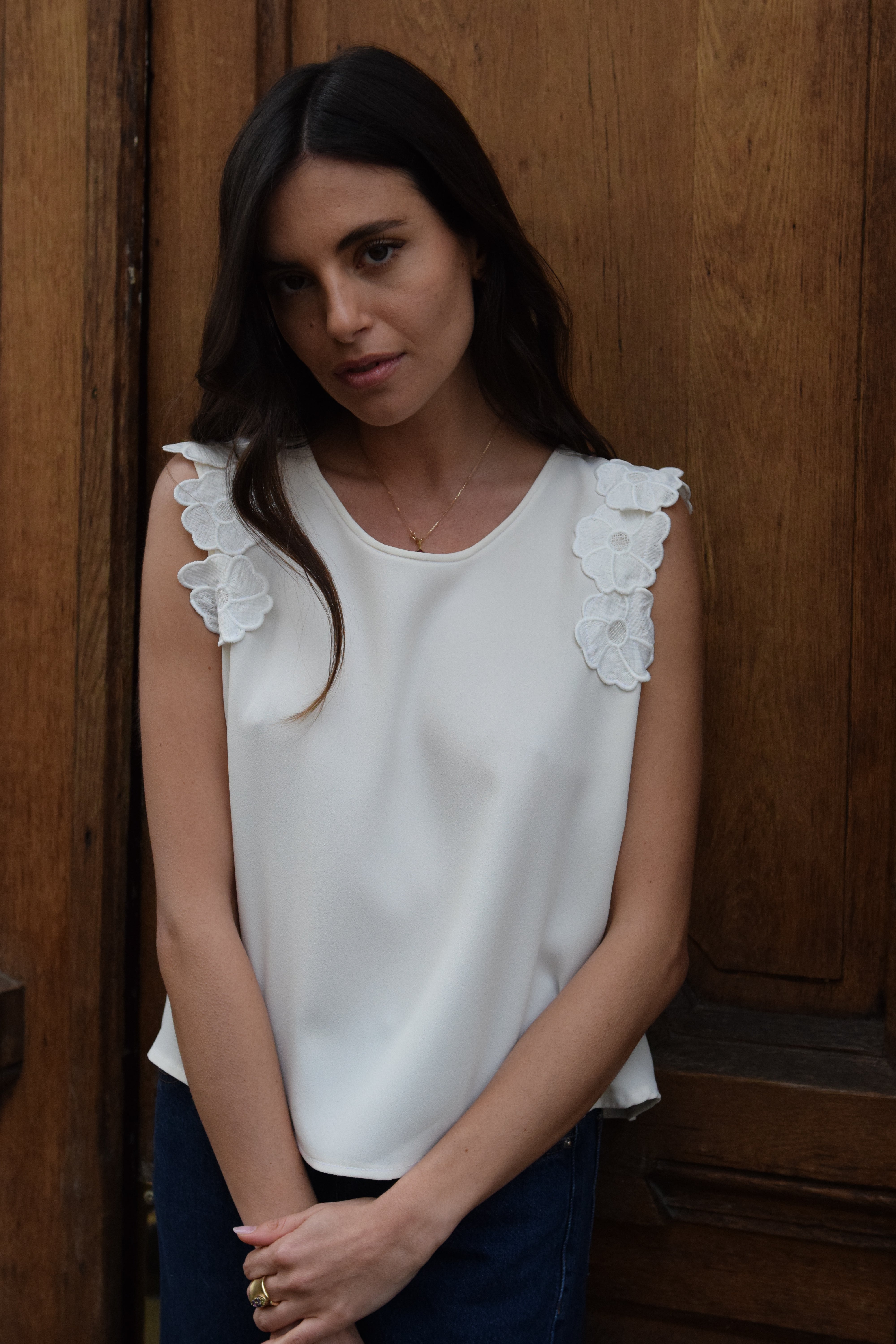 Marguerite Top - Ivory 