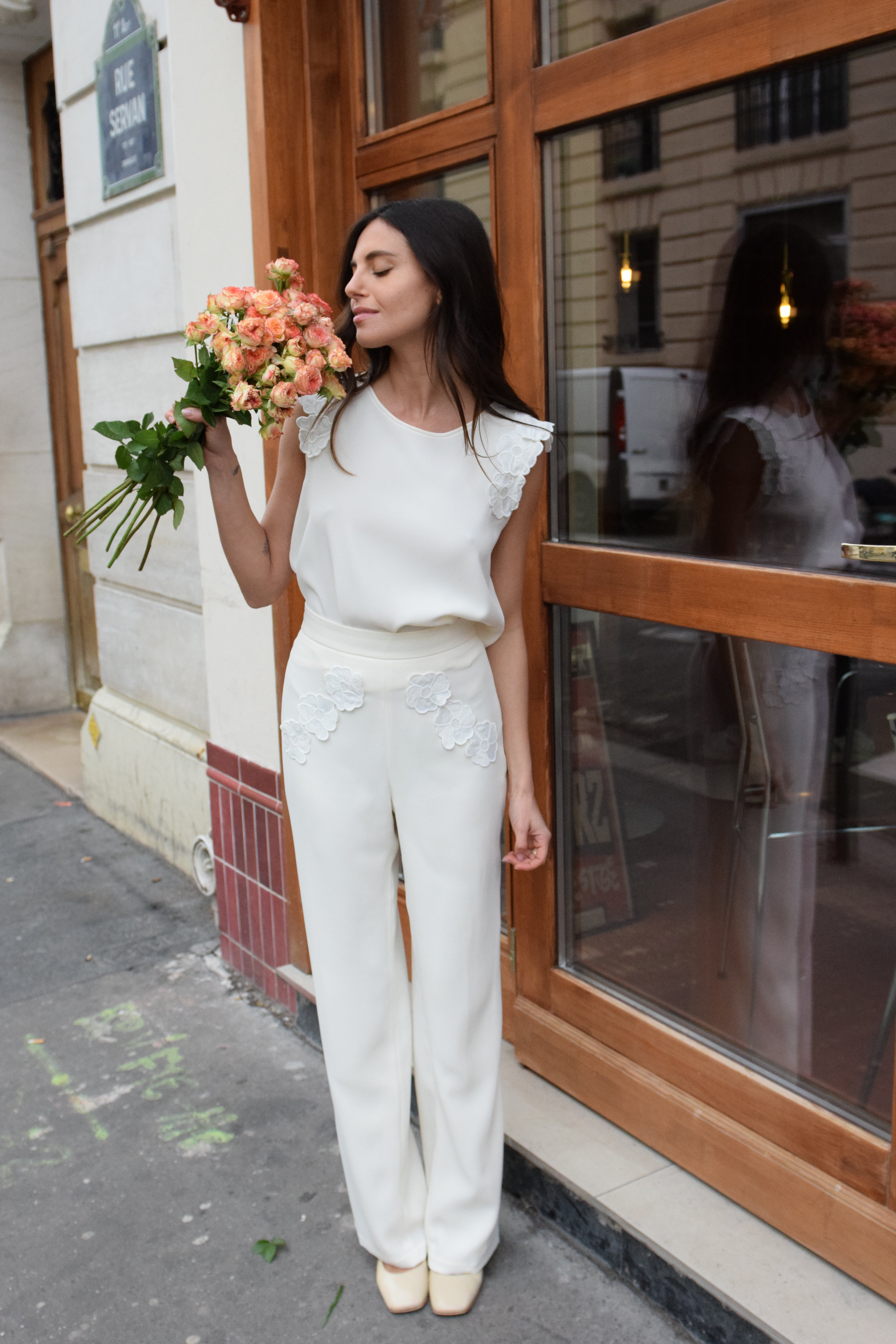 Marguerite Pants - Ivory 