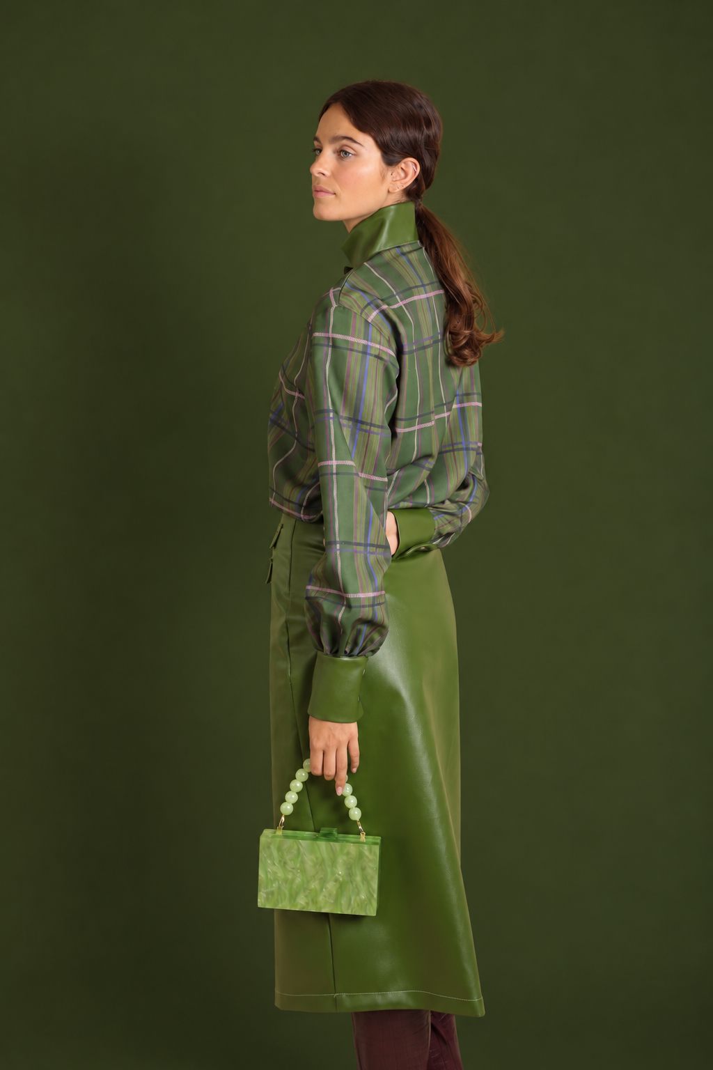JUPE ROMY - Simili Cuir