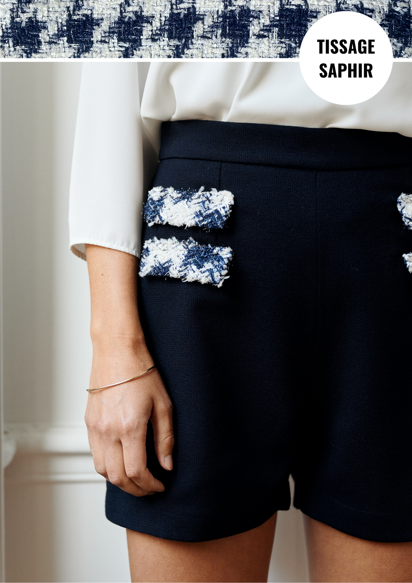 Couture Shorts - Navy Blue