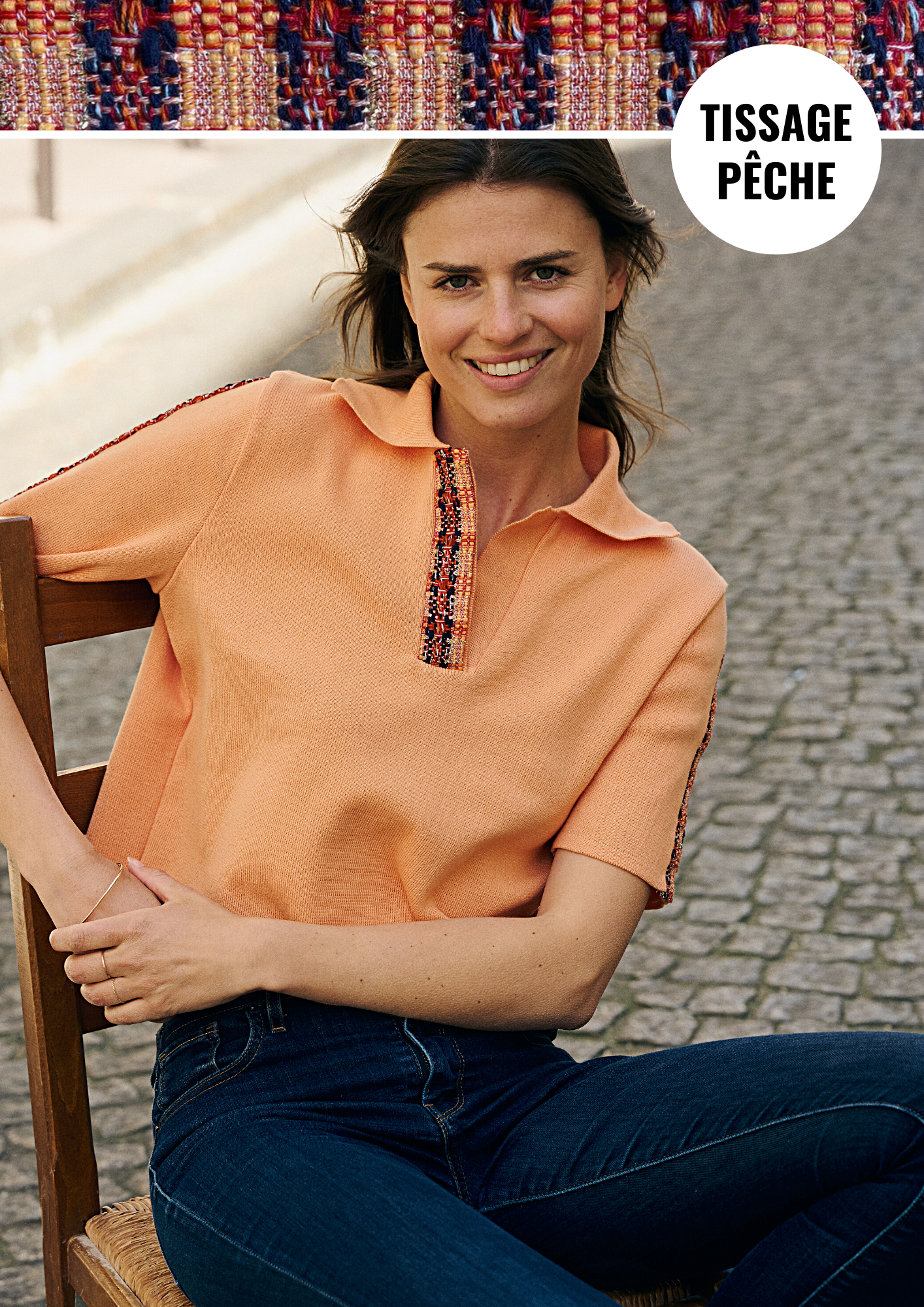 Polo orange pastel